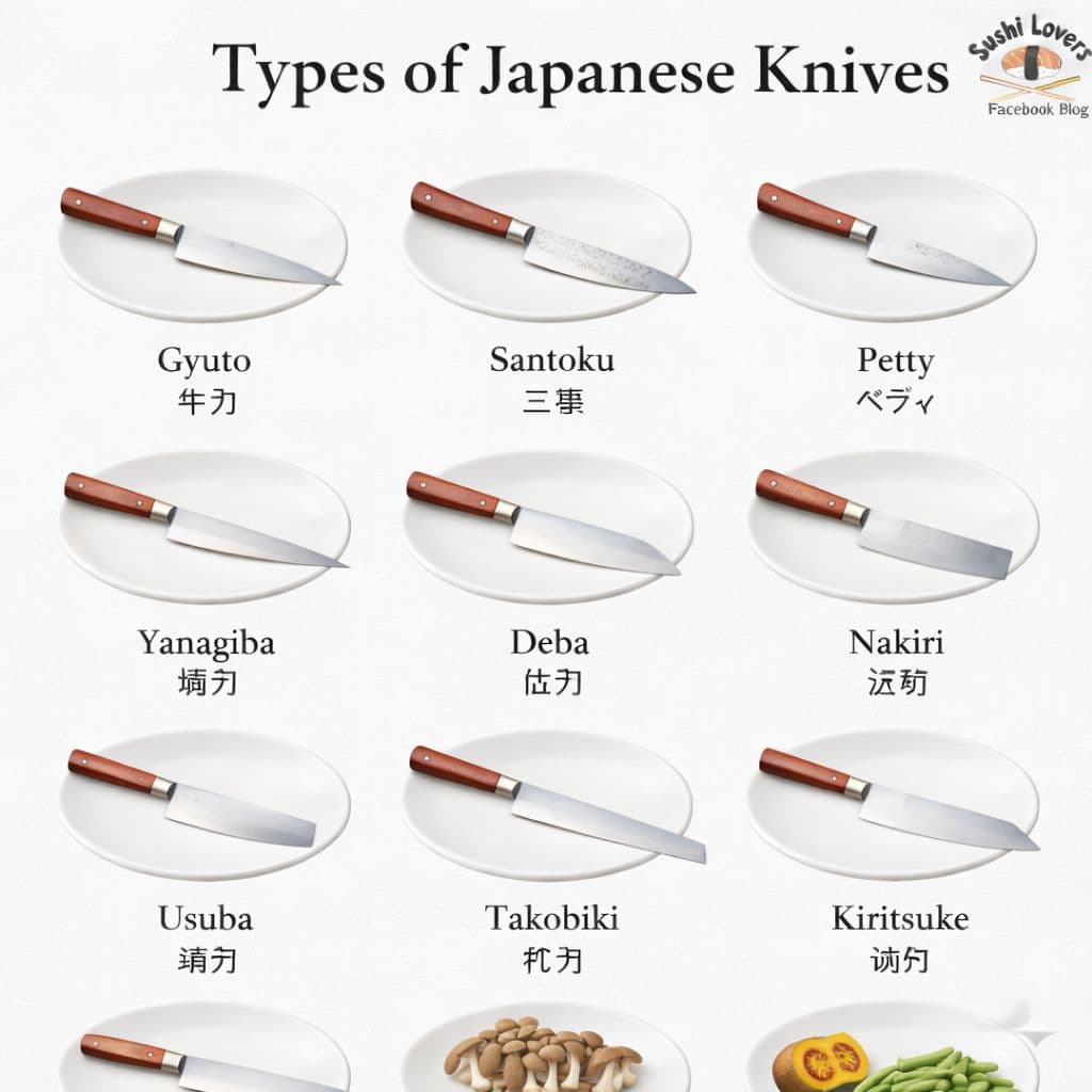 일본 칼들의 용도를 정리했습니다