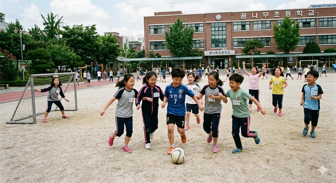 운동장이 있어 좋았던 우리는 …